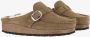 Birkenstock Schapenvacht Mule met Verstelbare Gesp Beige Dames - Thumbnail 8