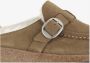 Birkenstock Schapenvacht Mule met Verstelbare Gesp Beige Dames - Thumbnail 10