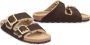 Birkenstock Schapenvacht Slides Brown Heren - Thumbnail 2