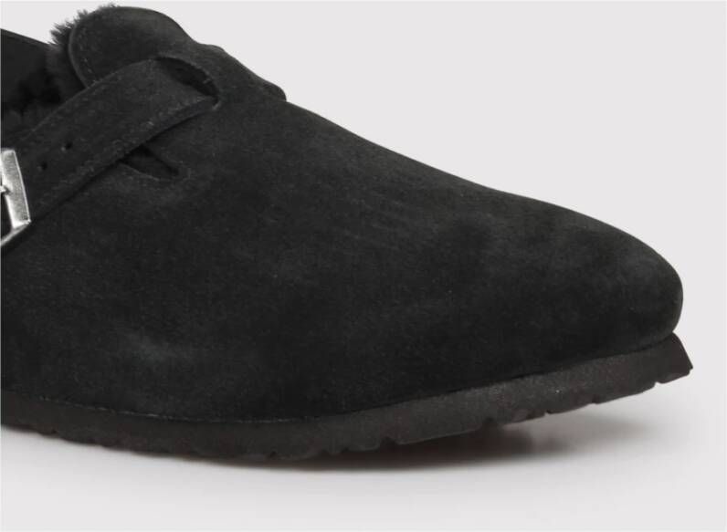 Birkenstock Schapenvacht Slipper met Lammy Voering Black Heren