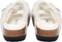 Birkenstock Slippers Arizona Shearling LEVE Antique White LAF - Thumbnail 4