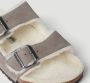 Birkenstock Arizona Shearling Slippers Stone Coin Narrow fit | Grijs | Suède - Thumbnail 149