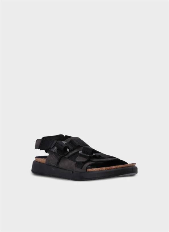 Birkenstock Shinjuku Nubuck Leren Sandaal Black Heren