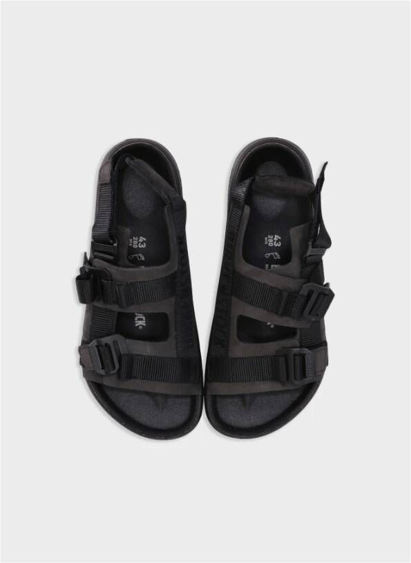 Birkenstock Shinjuku Nubuck Leren Sandaal Black Heren