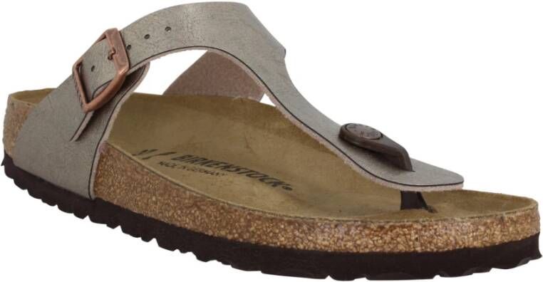 Birkenstock Slippers Beige Dames