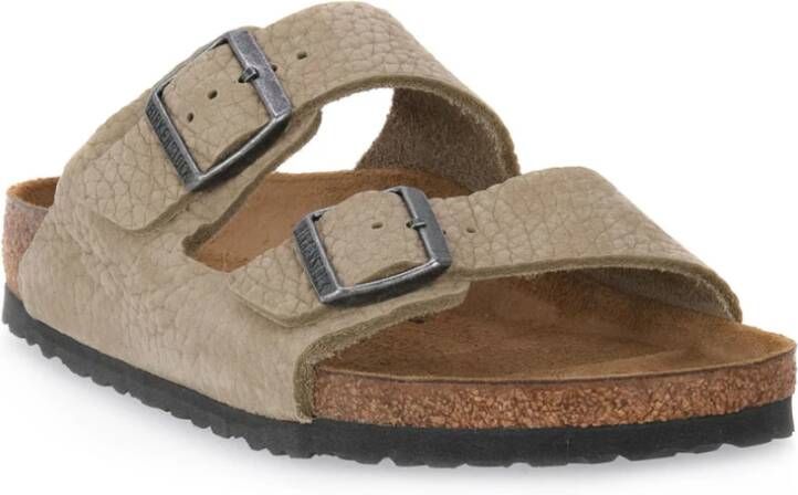 Birkenstock "Desert Buck Slider voor Heren" Beige Heren