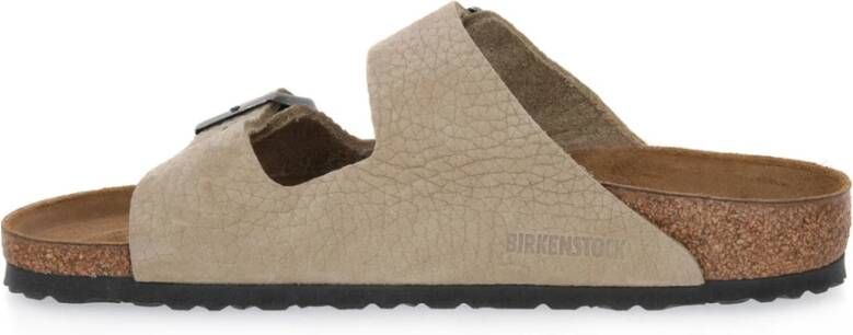 Birkenstock "Desert Buck Slider voor Heren" Beige Heren