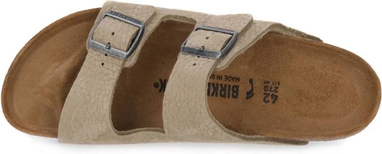 Birkenstock "Desert Buck Slider voor Heren" Beige Heren