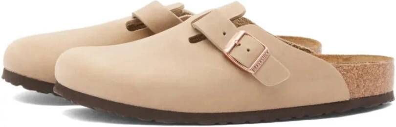 Birkenstock Boston Oiled Leather Smalle Pasvorm Brown Dames