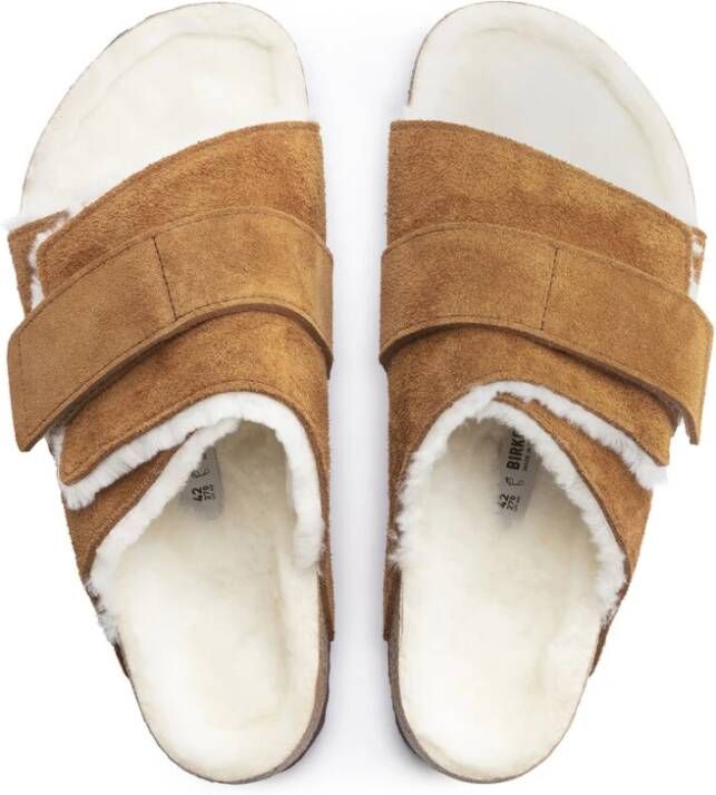 Birkenstock Kyoto Shearling VL Mink LAF Bruin Heren