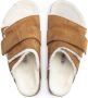 Birkenstock Shearling Kyoto Velcro Sandal Brown Heren - Thumbnail 4