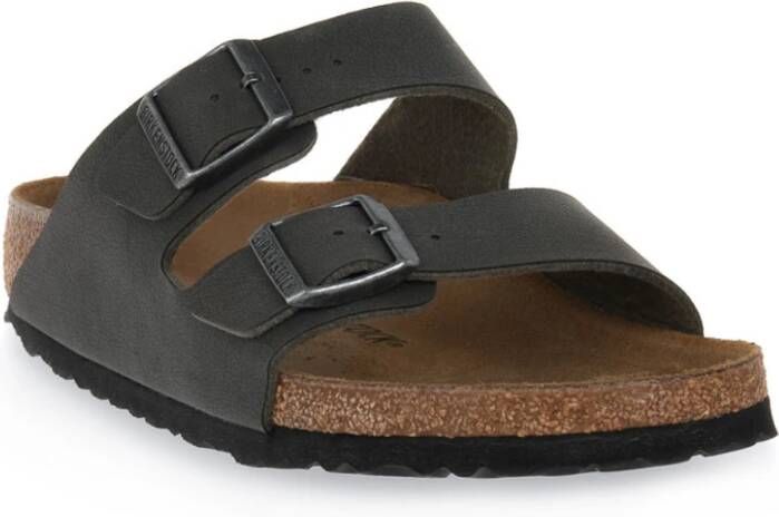 Birkenstock Geborsteld Groene Sliders Groen Heren