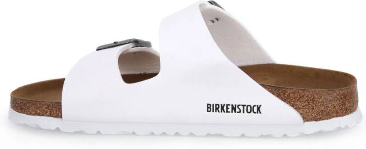Birkenstock Witte Arizona Sliders Wit Heren
