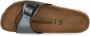 Birkenstock Madrid Dames Slippers Metallic Black Narrow fit | Zwart | Imitatieleer - Thumbnail 36