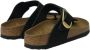 Birkenstock Zwarte Nubuck Big Buckle Slides Zwart Dames - Thumbnail 12