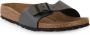 Birkenstock Madrid Dames Slippers Metallic Black Narrow fit | Zwart | Imitatieleer - Thumbnail 45