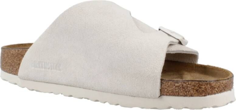 Birkenstock Arizona Big Buckle Nubuck Leder Beige Dames