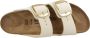 Birkenstock Klassieke Big Buckle Nubuck Leren Sandalen Ecru Beige Dames - Thumbnail 8