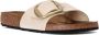 Birkenstock Elegante Big Buckle Nubuck Leren Sandaal Beige Dames - Thumbnail 23