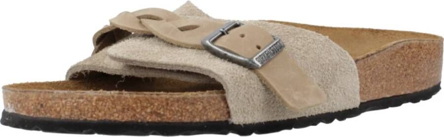 Birkenstock Sliders Beige Dames