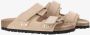 Birkenstock Roze Suède Dubbele Band Sandalen Beige Dames - Thumbnail 10