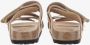 Birkenstock Roze Suède Dubbele Band Sandalen Beige Dames - Thumbnail 11