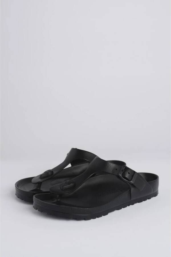 Birkenstock Platte Sandalen Black Dames