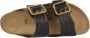 Birkenstock Zwarte Leren Sandalen Black Dames - Thumbnail 15
