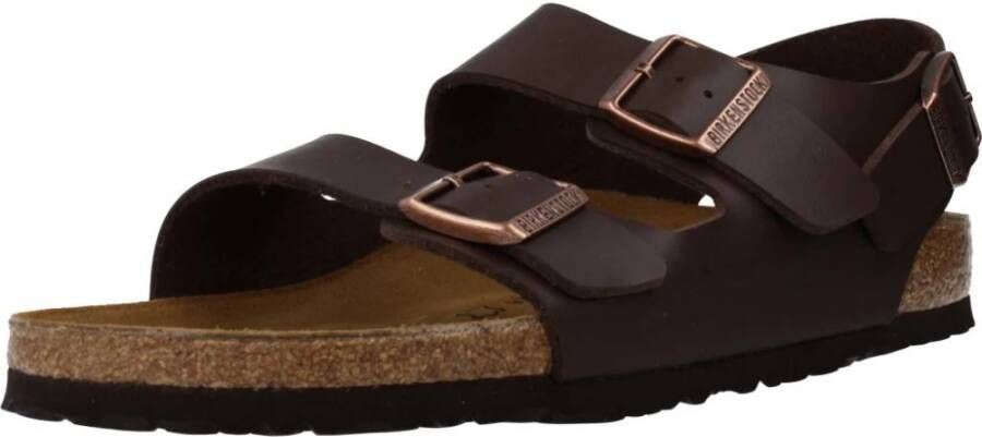 Birkenstock Sliders Brown Heren