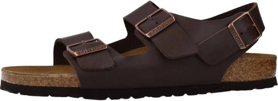 Birkenstock Sliders Brown Heren