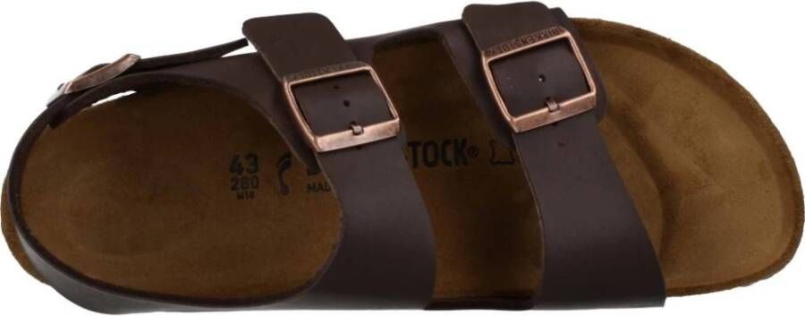 Birkenstock Sliders Brown Heren