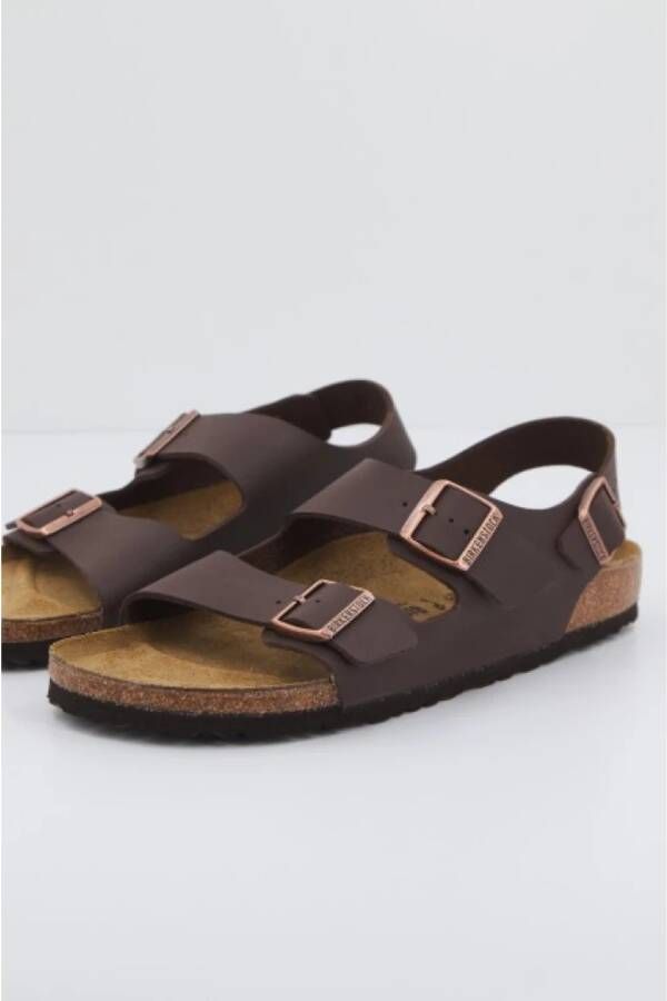 Birkenstock Sliders Brown Heren