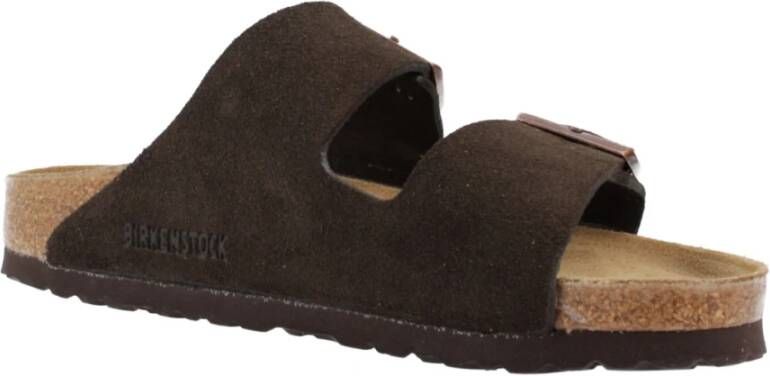 Birkenstock Sliders Brown Heren