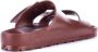 Birkenstock Chocoladebruine Dubbele Band Sandalen Brown Unisex - Thumbnail 21