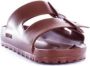 Birkenstock Chocoladebruine Dubbele Band Sandalen Brown Unisex - Thumbnail 15