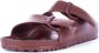 Birkenstock Chocoladebruine Dubbele Band Sandalen Brown Unisex - Thumbnail 16