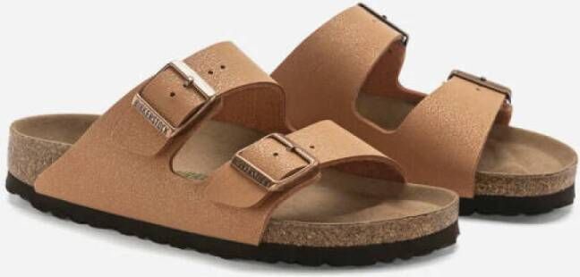 Birkenstock Sliders Bruin Dames