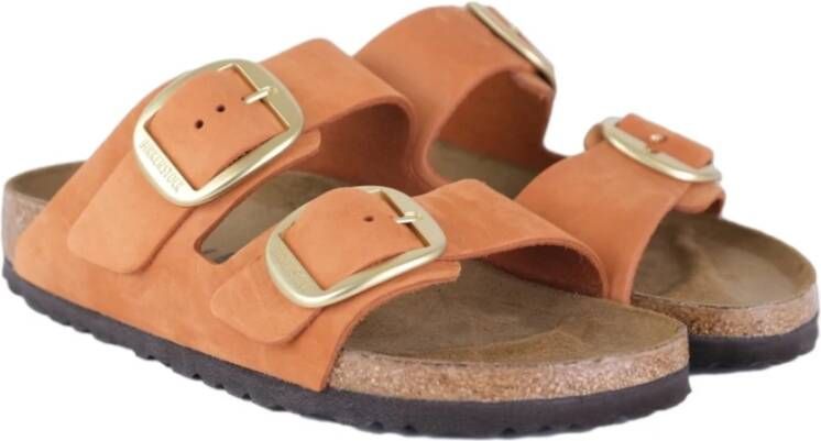 Birkenstock Sliders Bruin Dames