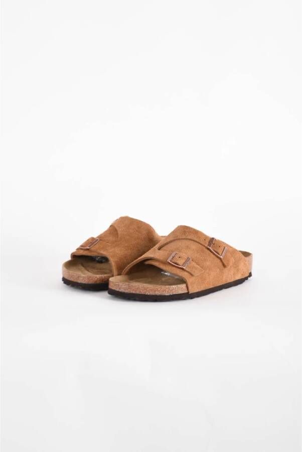 Birkenstock Sliders Bruin Dames