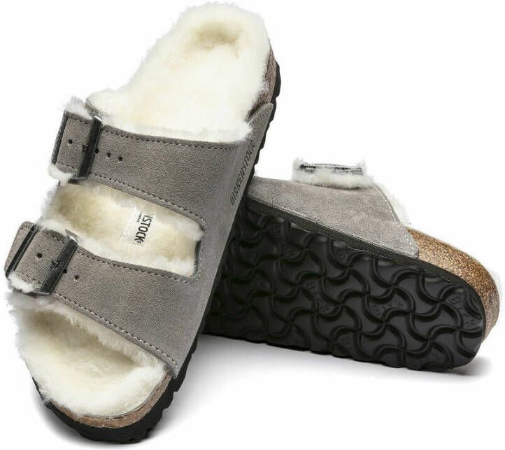 Birkenstock Arizona Sliders Grijs Dames