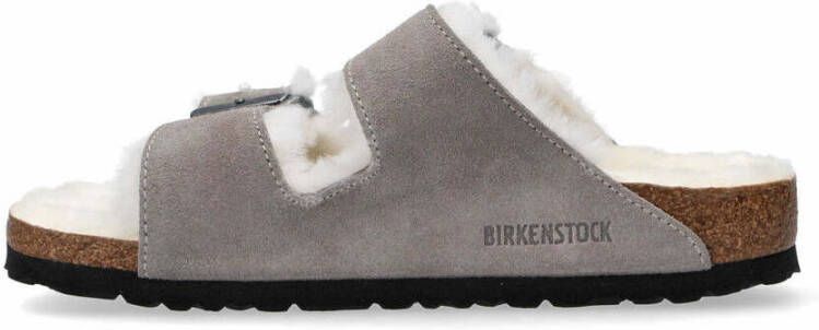 Birkenstock Schuifregelaars Grijs Dames