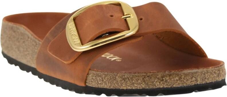 Birkenstock Madrid Big Buckle Flat Sandal Orange Dames