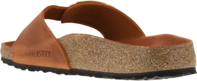 Birkenstock Madrid Big Buckle Flat Sandal Orange Dames