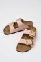 Birkenstock Klassieke Big Buckle Nubuck Leren Sandaal Pink Dames - Thumbnail 9