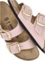 Birkenstock Klassieke Big Buckle Nubuck Leren Sandaal Pink Dames - Thumbnail 38