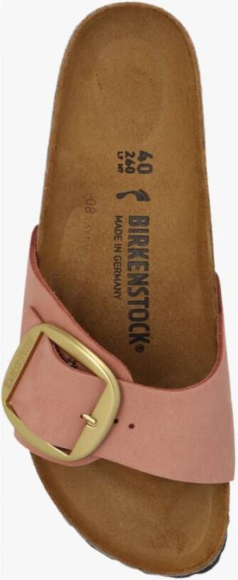 Birkenstock Madrid Big Buckle slides Roze Dames