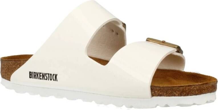 Birkenstock Sliders White Dames