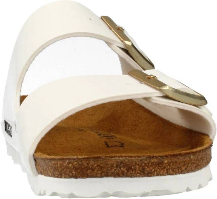 Birkenstock Sliders White Dames