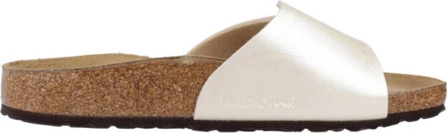 Birkenstock Sliders White Dames