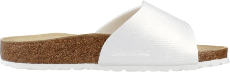 Birkenstock Sliders White Dames